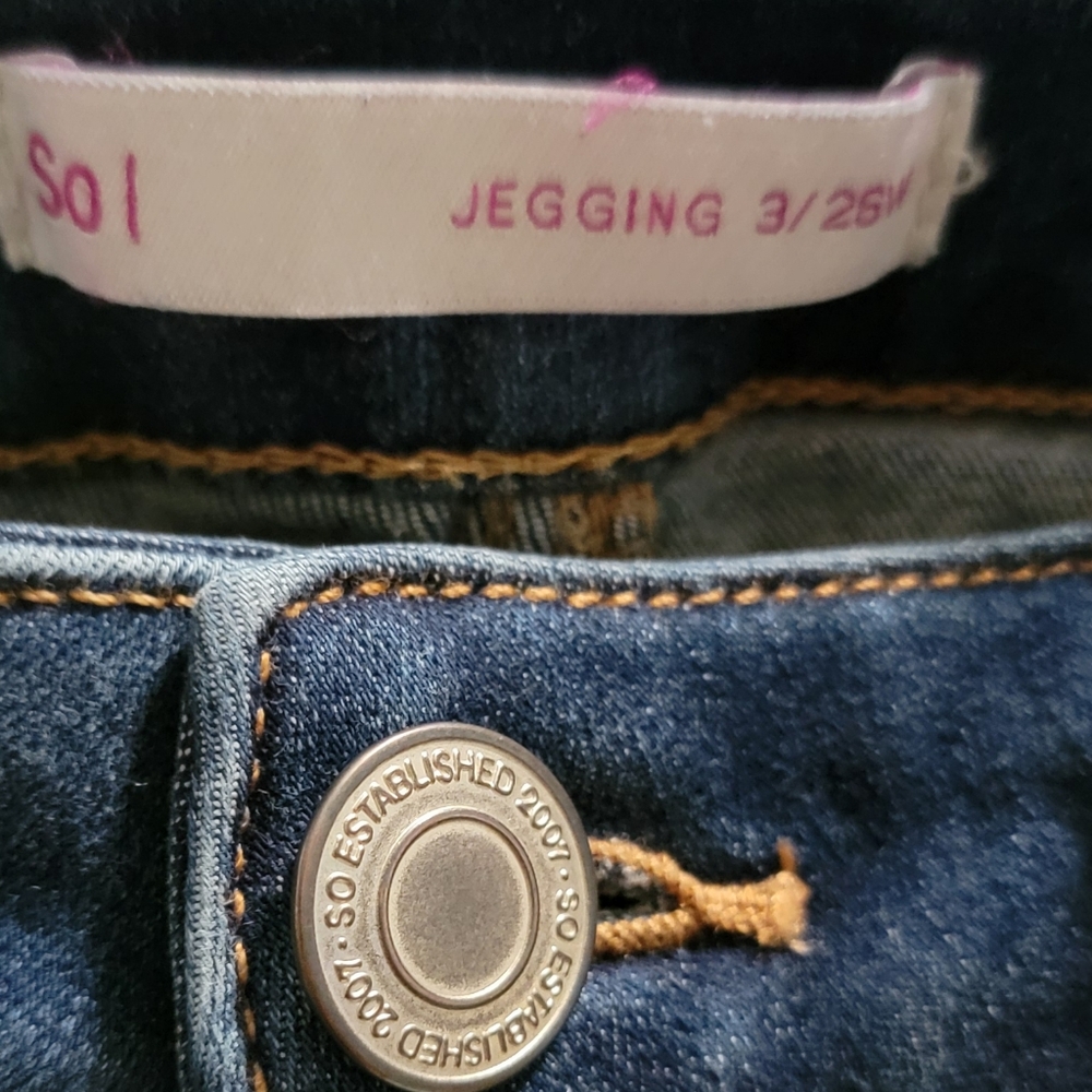 SO Dark Blue Women's Skinny Jeans Size 3 - Picture 4 of 6